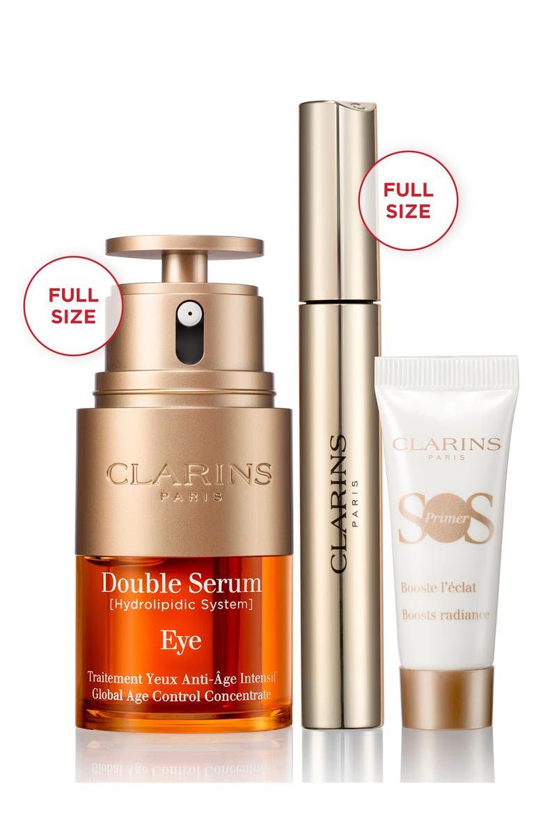 Clarins Double Eye Serum Firming & Hydrating Anti-Aging Set (Limited Edition) $126 Value, Alternate, color,