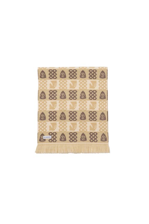 Burberry Chess Fair Isle Wool Scarf