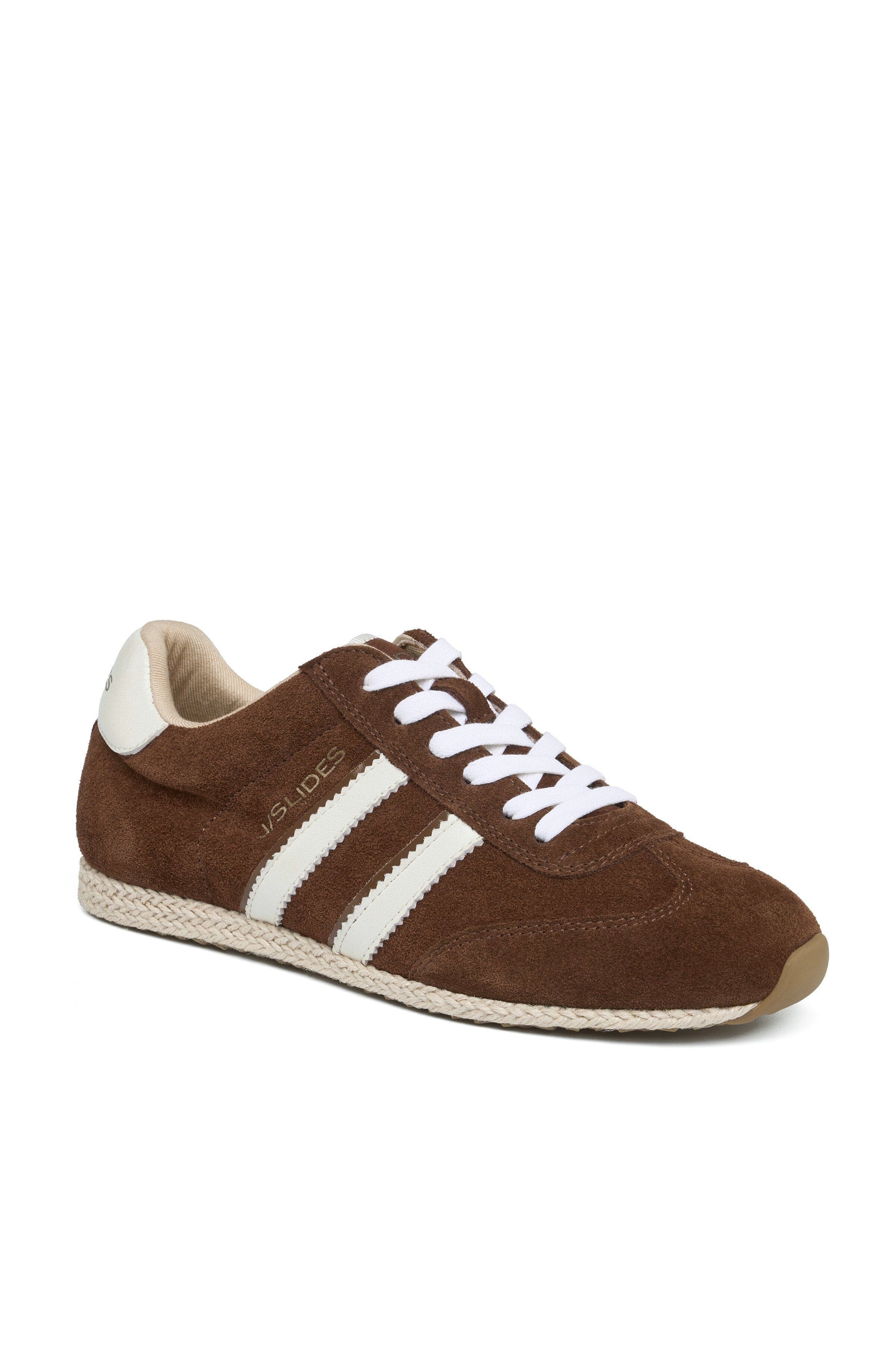 Pacey Suede Espadrille Sneaker, Alternate, color, Chestnut