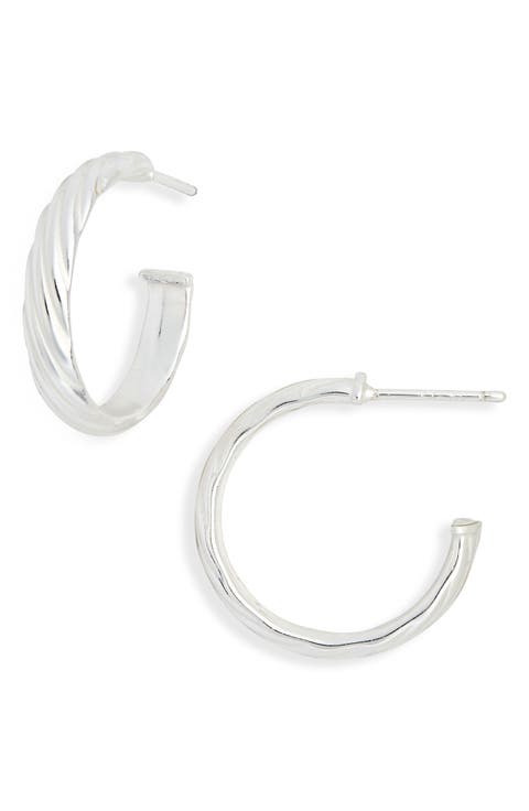 Twisted Hoop Earrings