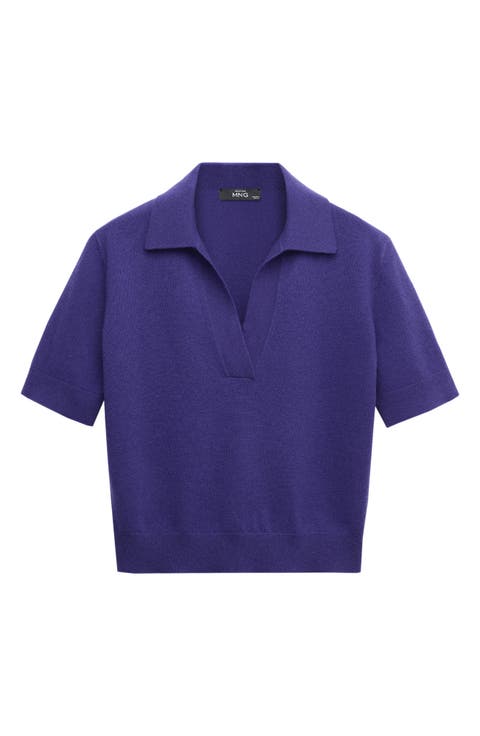Polo Collar Wool Sweater