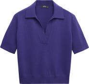 MANGO Polo Collar Wool Sweater