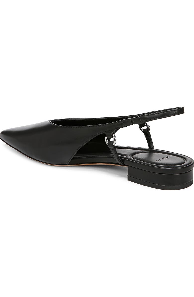 Vince Ines Slingback Pointed Toe Flat, Alternate, color, Black