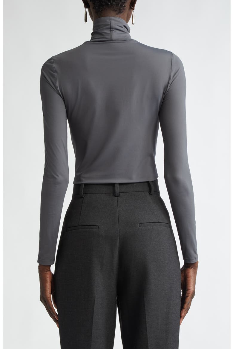 Nuda Jersey Turtleneck Top, Alternate, color, SHADOW