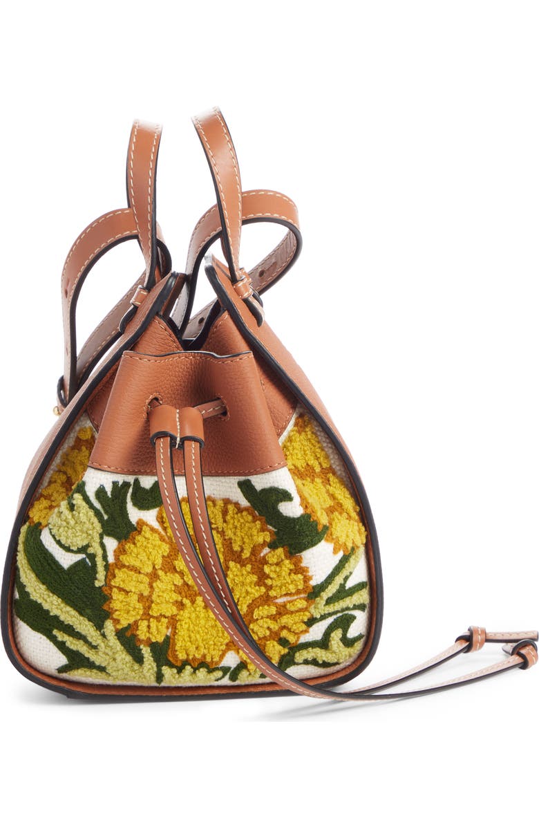 Loewe Mini Hammock Floral Leather Hobo, Alternate, color,