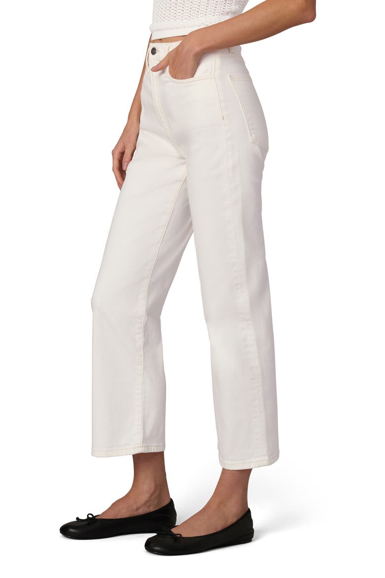 The Margot High Waist Crop Relaxed Straight Leg Jeans, Alternate, color, MILK