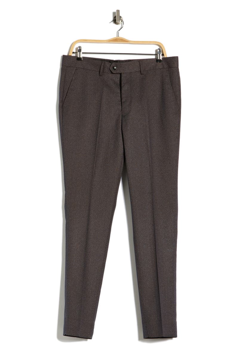 Slim Fit Dress Pants, Alternate, color, BROWN