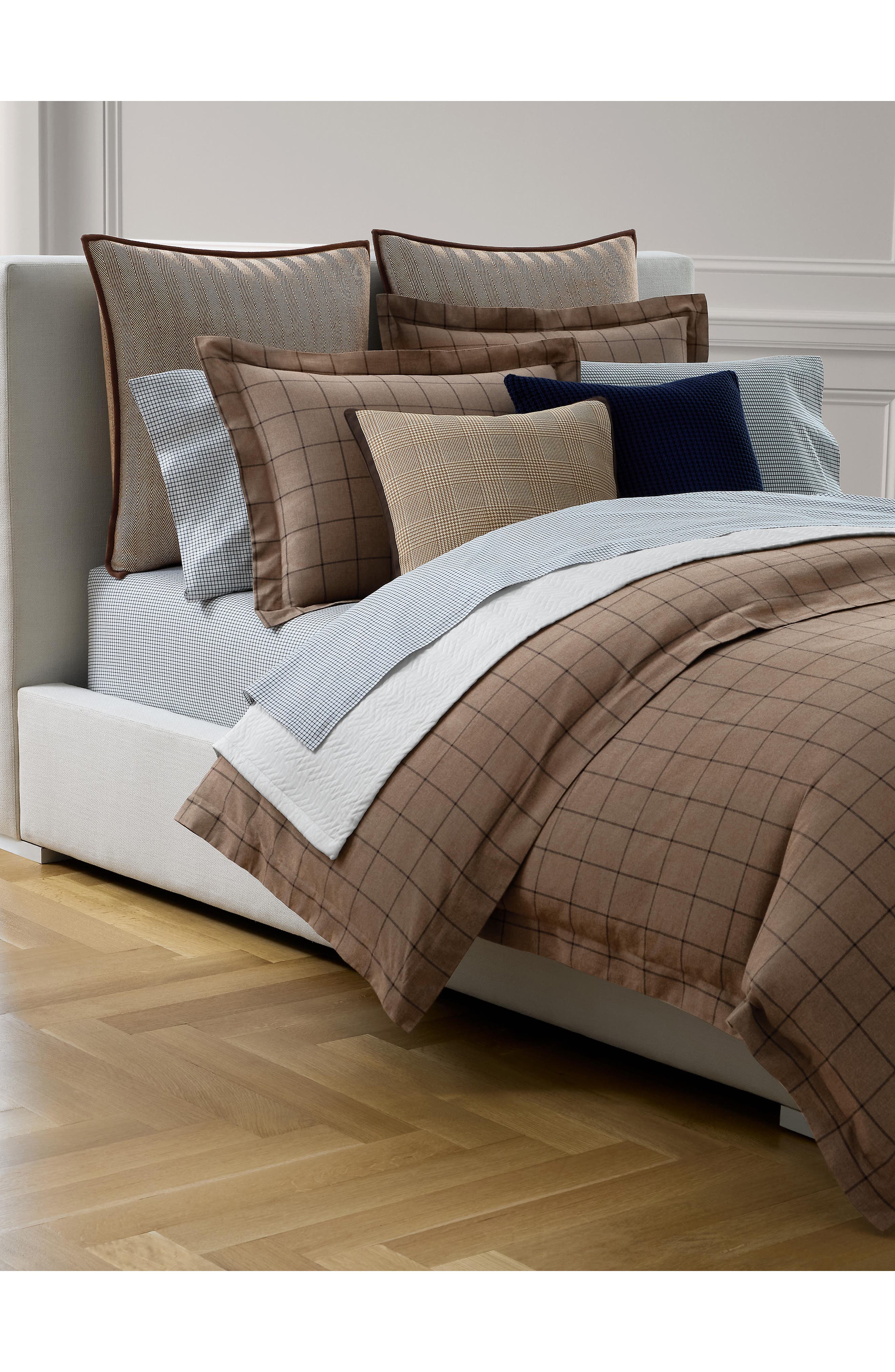 Lauren Ralph Lauren Ledger Windowpane Plaid Cotton Twill Duvet