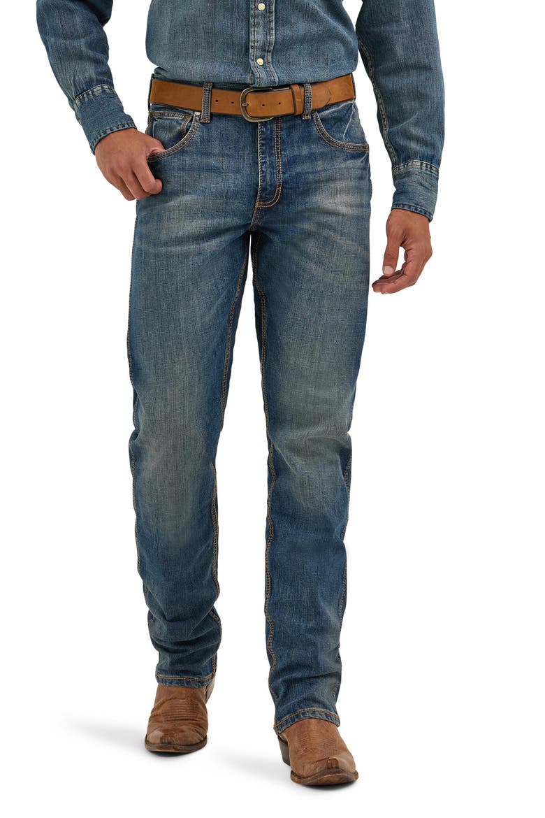 Retro Slim Straight Leg Jeans, Main, color, BOZEMAN