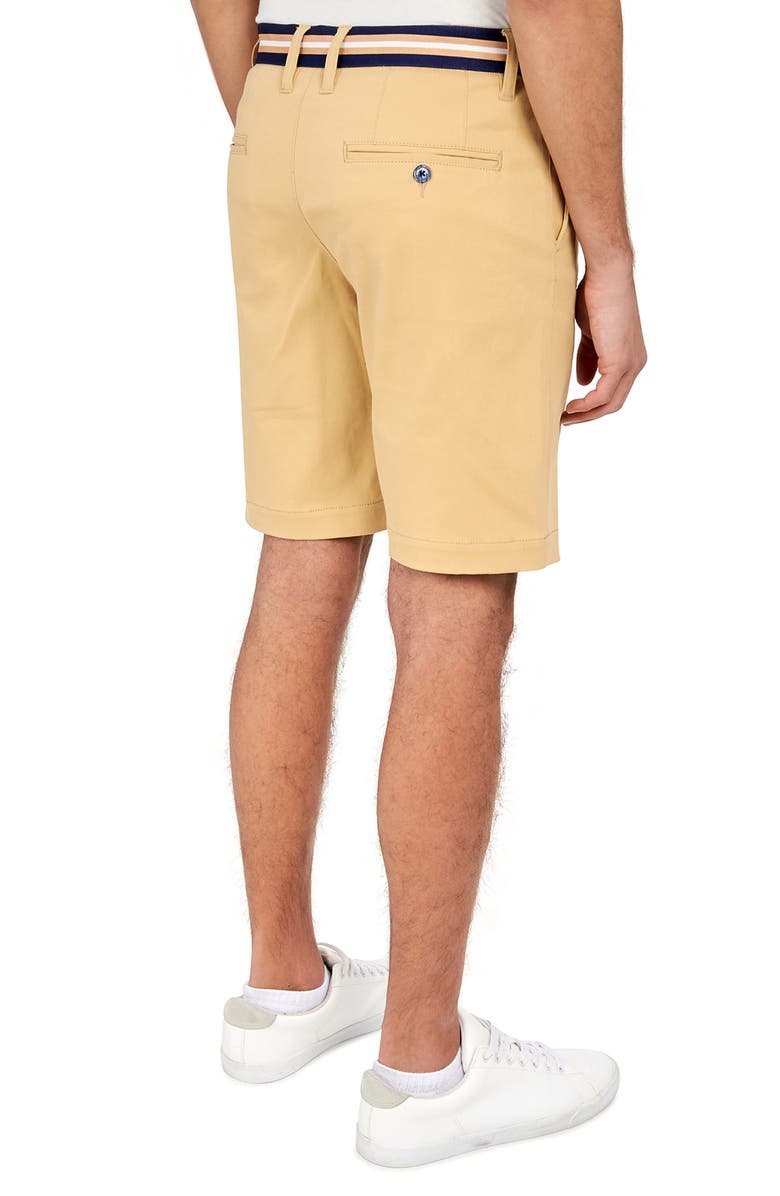 CONSTRUCT Slim Fit Solid Cotton Stretch Shorts, Alternate, color, Tan
