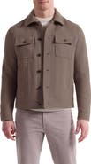Bugatchi Hybrid Melton & Wool Trucker Jacket