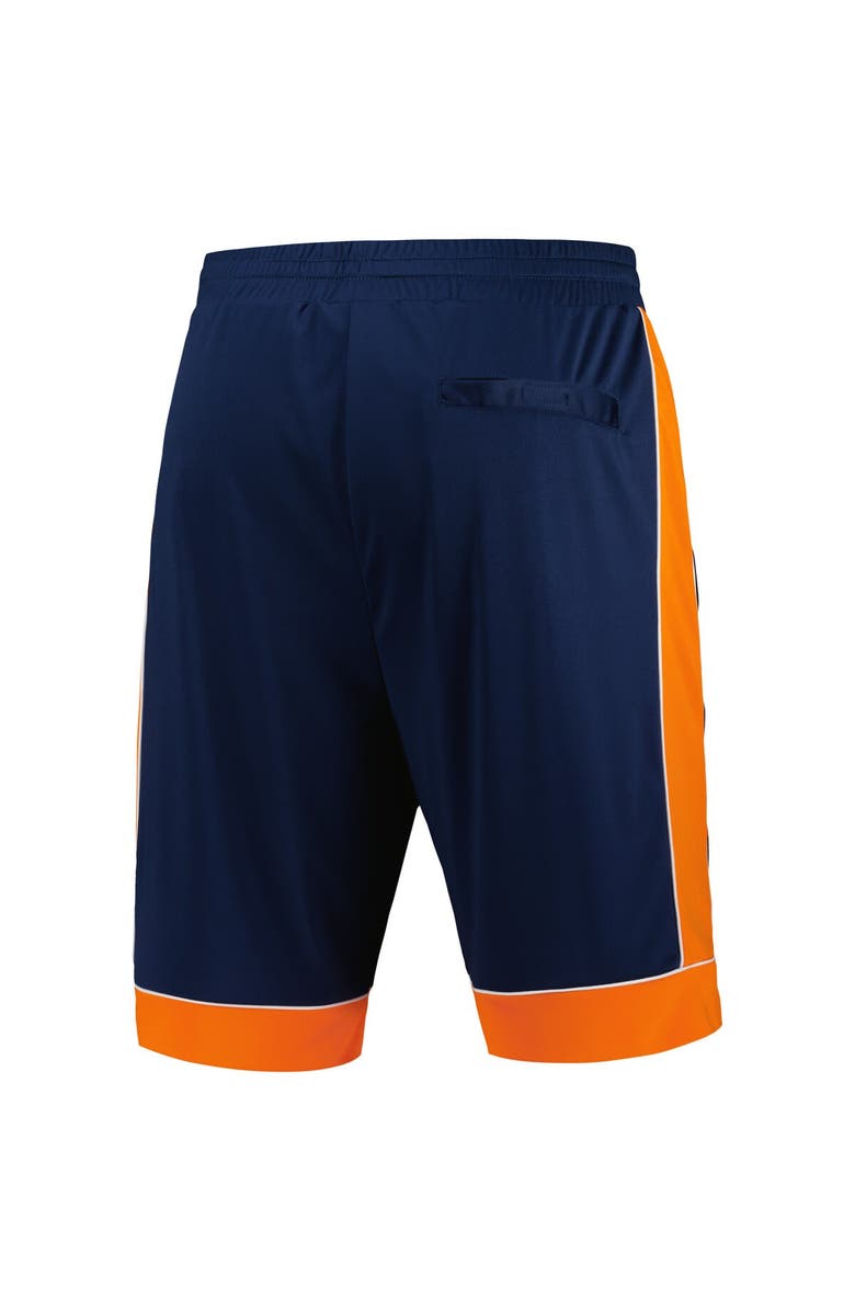STARTER Men's Starter Navy/Orange Denver Broncos Fan Favorite Fashion Shorts, Alternate, color, 