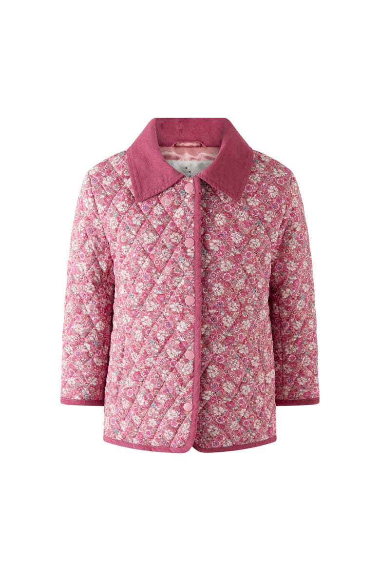 English Garden Quilted Jacket, Main, color, Pink