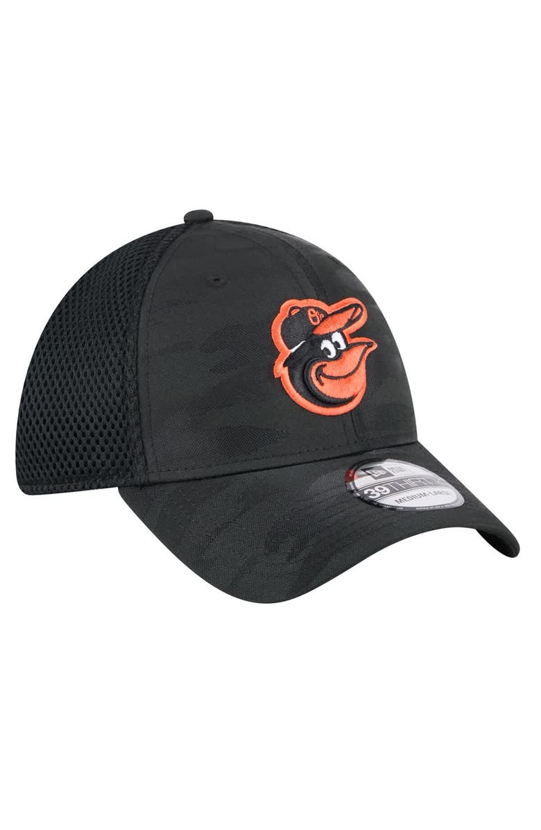 New Era Men's New Era Black Baltimore Orioles Subtle Camo 39THIRTY Flex Hat, Alternate, color, 