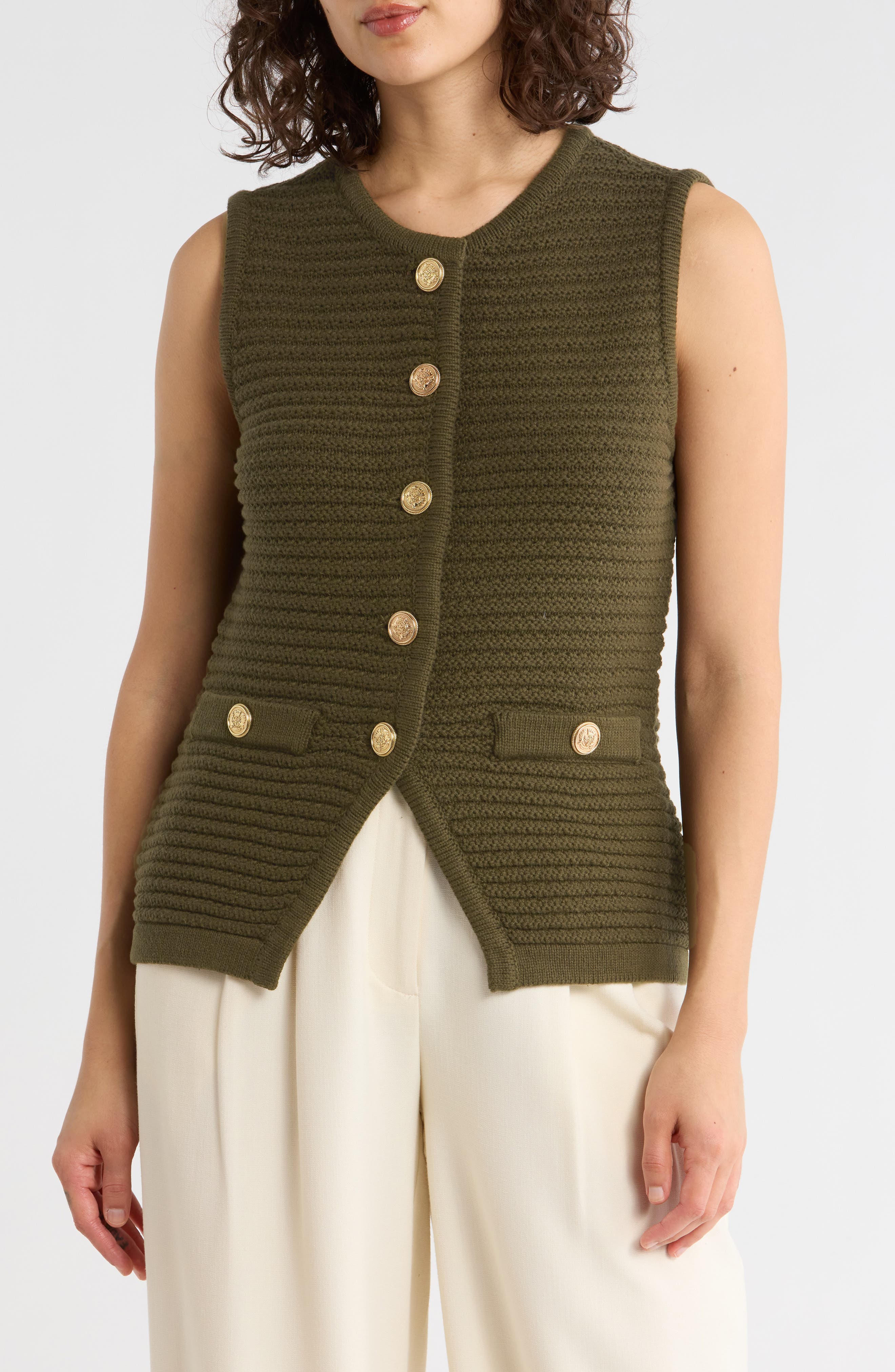 Gemma + Jane Buttoned Sweater Vest