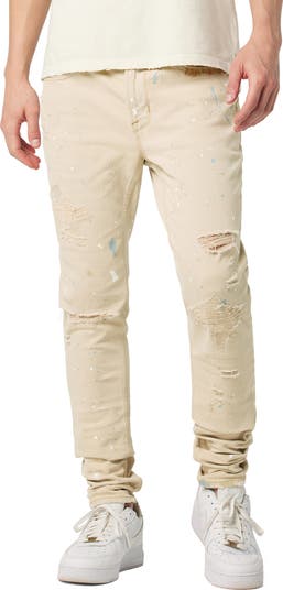 PEOPLESTYLE PAINT SPLATTER RIPPED JEANS Cargo