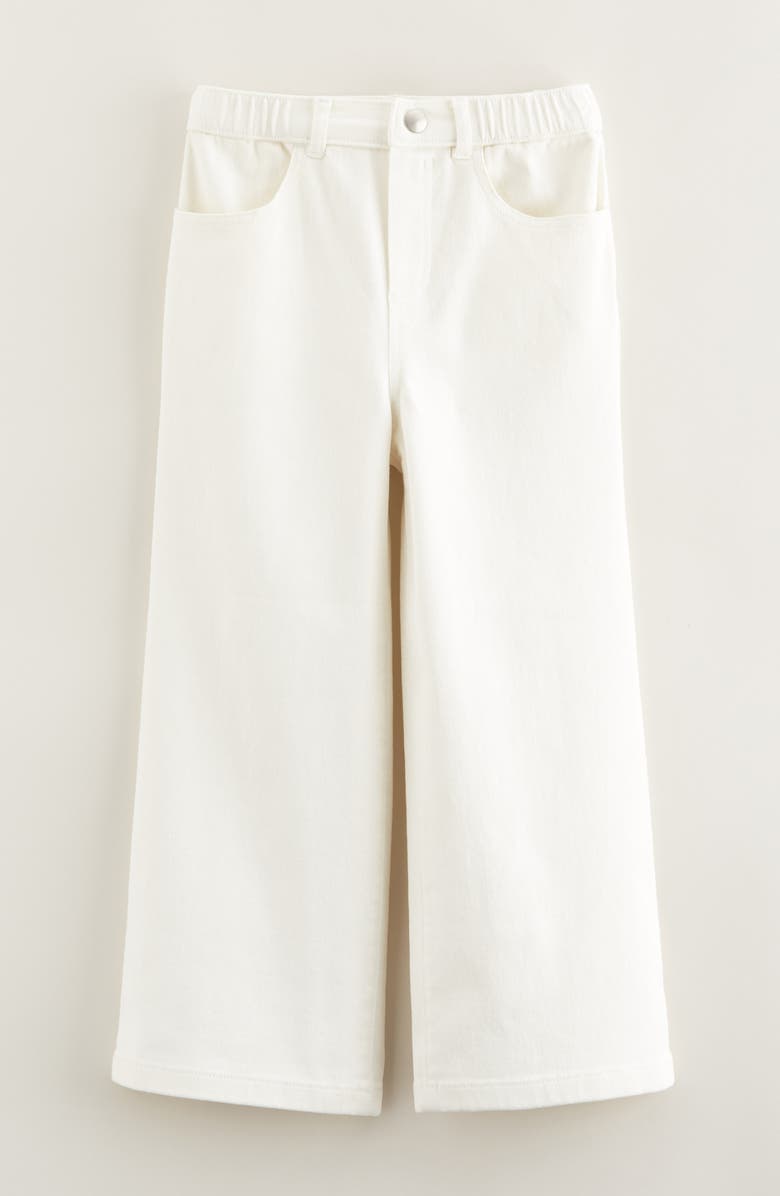 Nordstrom Kids' Wide Leg Jeans, Main, color, Ivory Egret