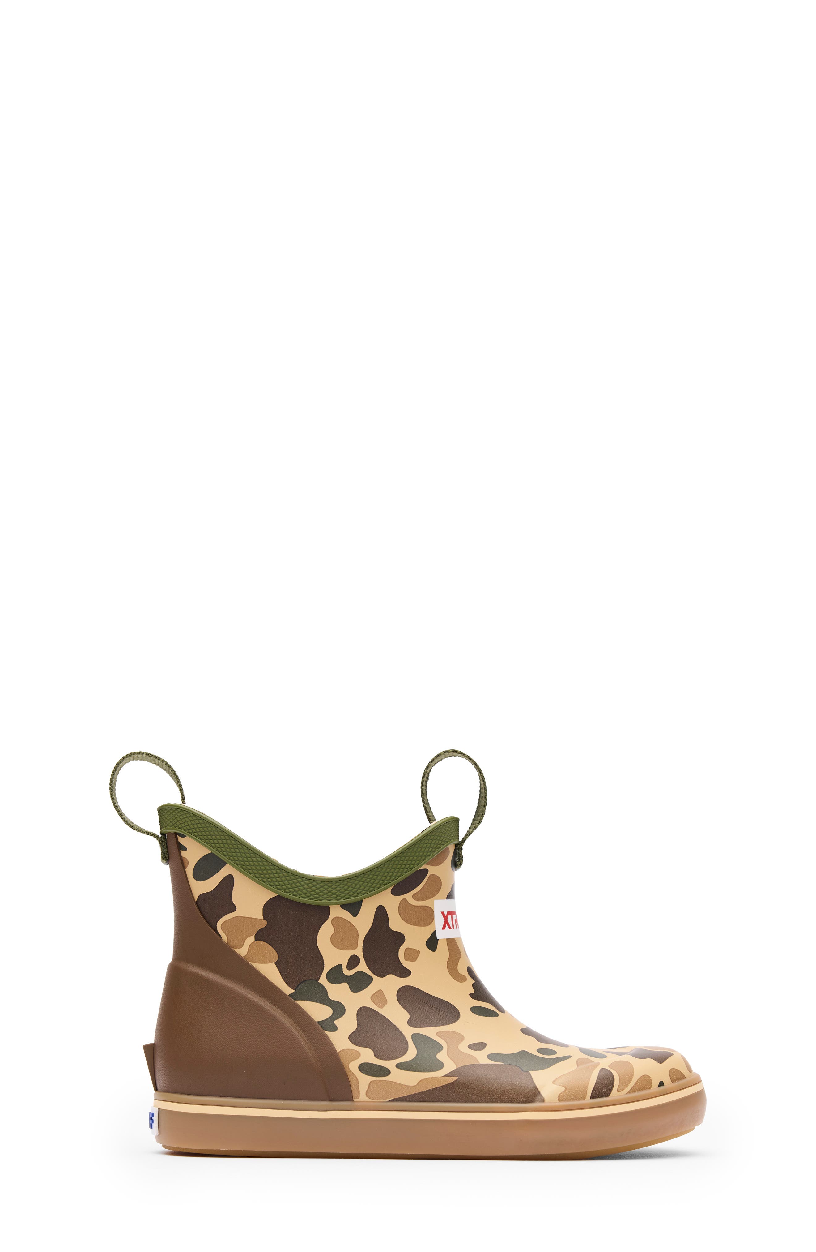 XTRATUF Waterproof Deck Boot, Alternate, color, Duck Camo/Beige/Bison