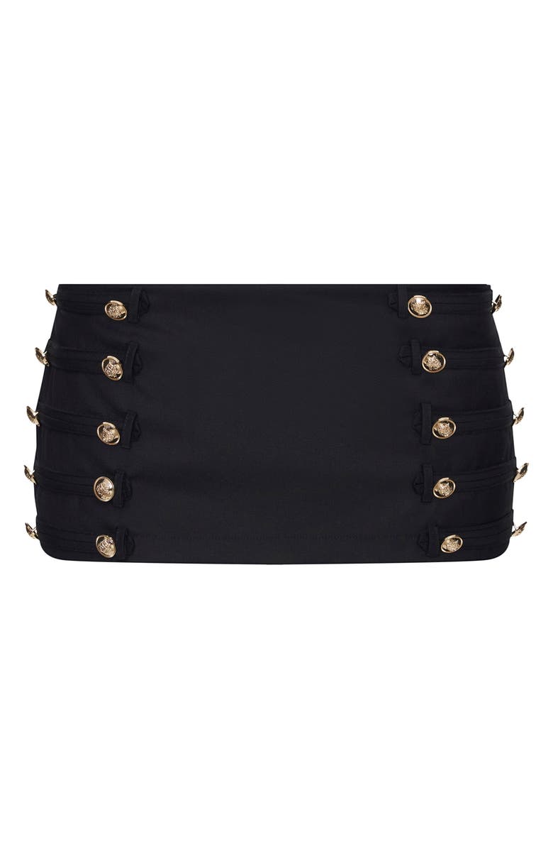 LIONESS Rush Hour Button Skort, Alternate, color, Onyx