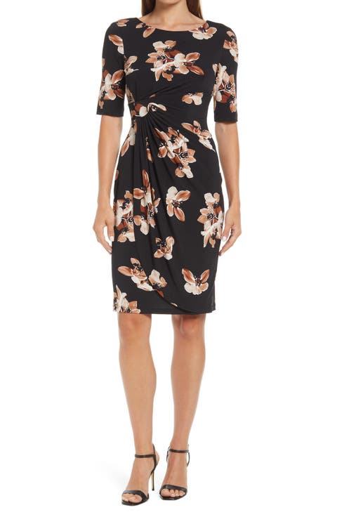 Floral Ruched Dress