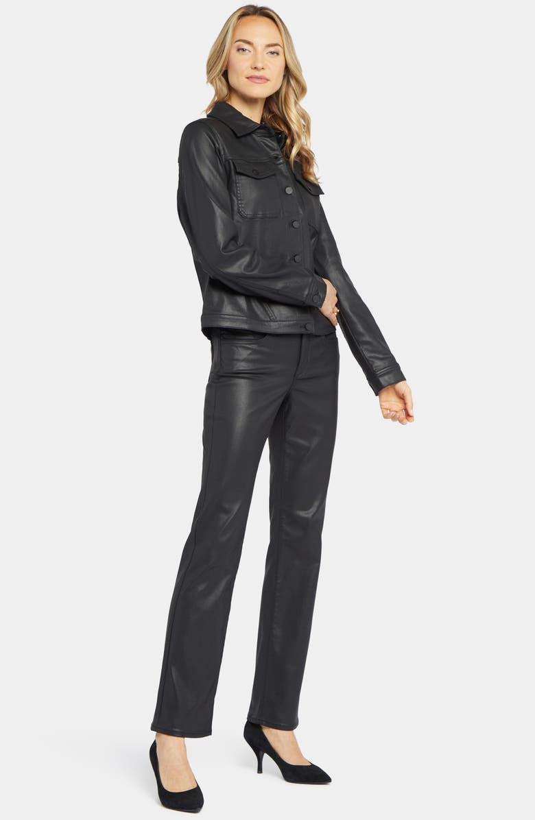 NYDJ Coated Denim Trucker Jacket, Alternate, color,