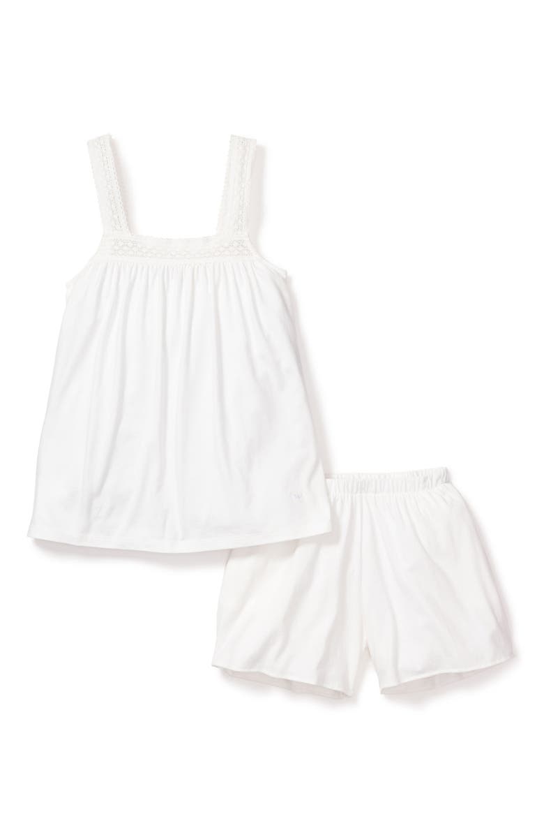 Petite Plume Camille Luxe Pima Cotton Short Pajamas, Alternate, color, 