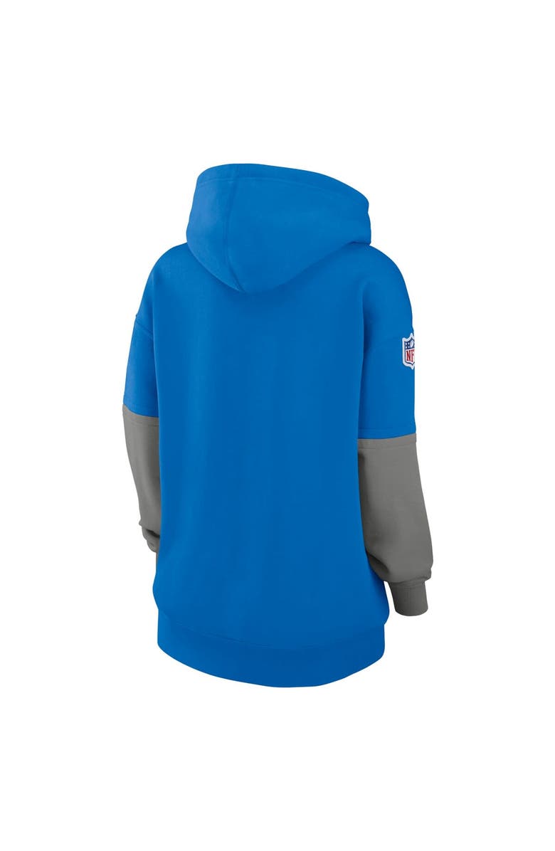 Nike Women's Nike Blue Detroit Lions 2024 Sideline Essential Fleece Pullover Hoodie, Alternate, color, Blue