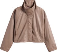 AllSaints Ryder Crop Leather Jacket