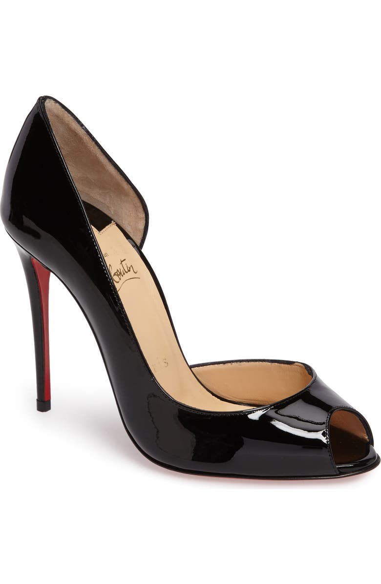 Christian Louboutin Demi Half d'Orsay Peep Toe Pump, Main, color,