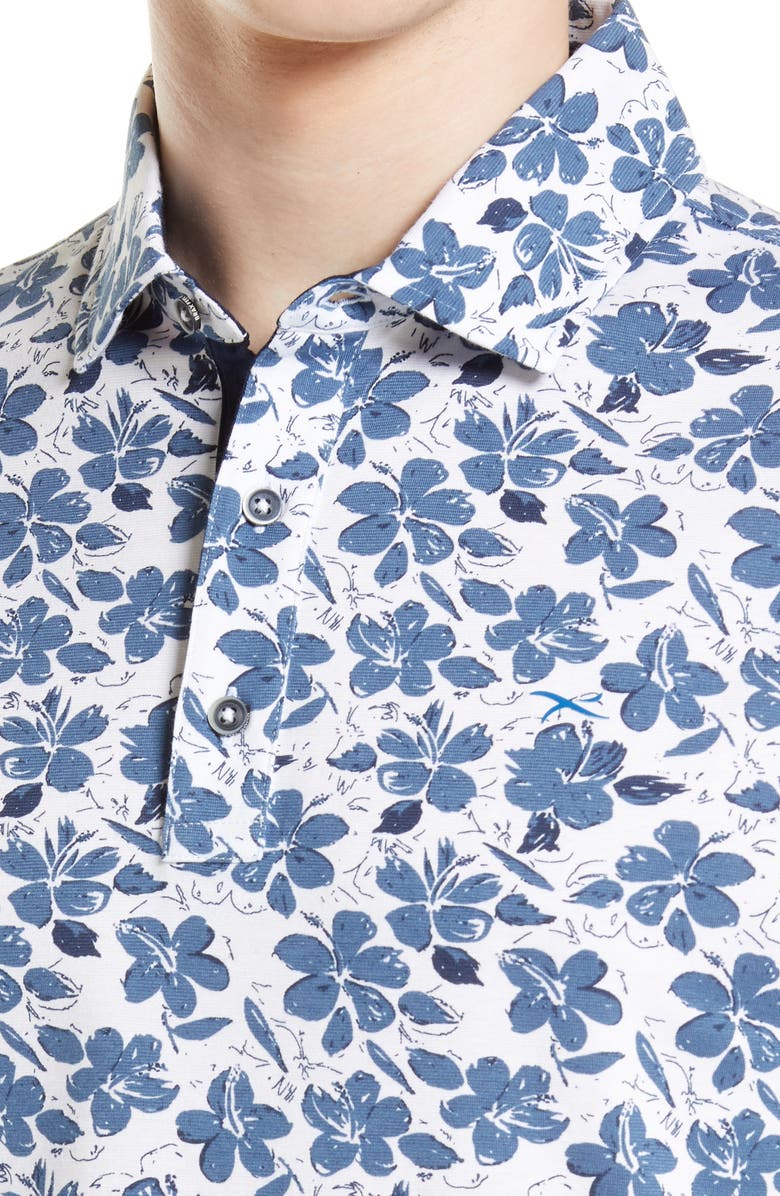 Brax Pico Floral Polo, Alternate, color, 