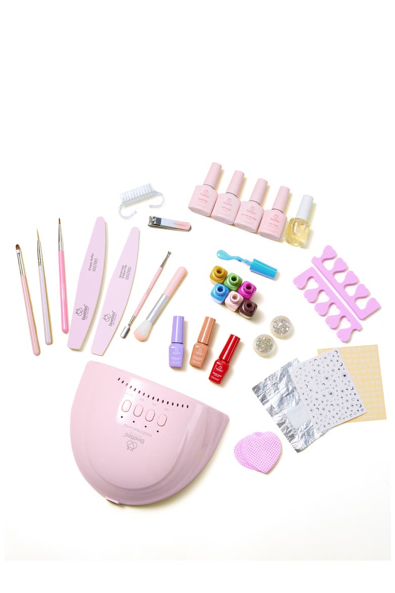 25 Colors 51 Pcs Gel Nail Manicure Studio Kit with UV Light, Alternate, color, None