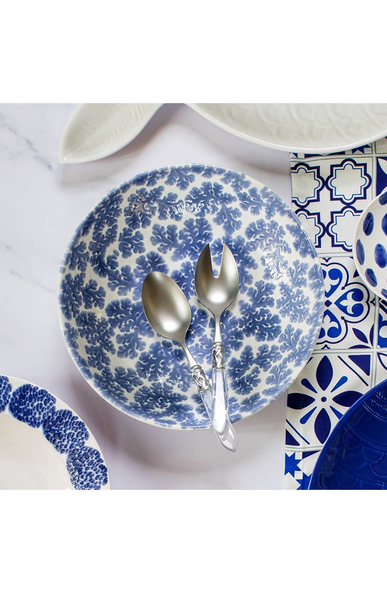 VIETRI Santorini Serving Bowl, Alternate, color, Blue