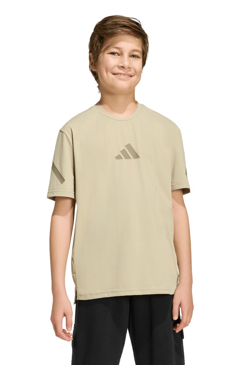 Kids' Z.N.E Stretch T-Shirt, Alternate, color, WONDER CARGO/ CLAY