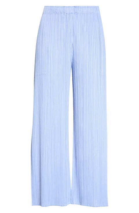 Monthly Colors August Pleated Crop Straight Leg Pants