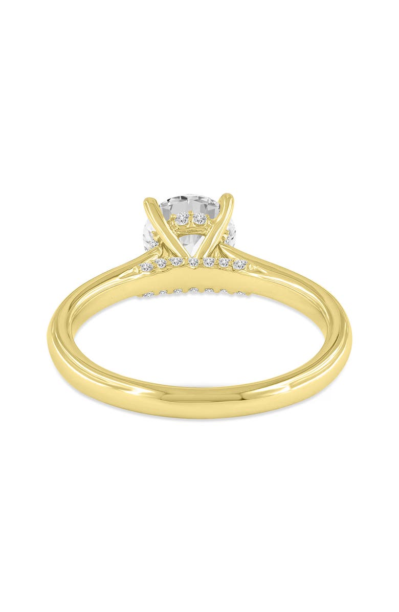 LuvMyJewelry Keira 14K Yellow Gold Round Cut Lab Grown Diamond Hidden Halo Engagement Ring - 1.15 Ct, Alternate, color, 14K Yellow Gold