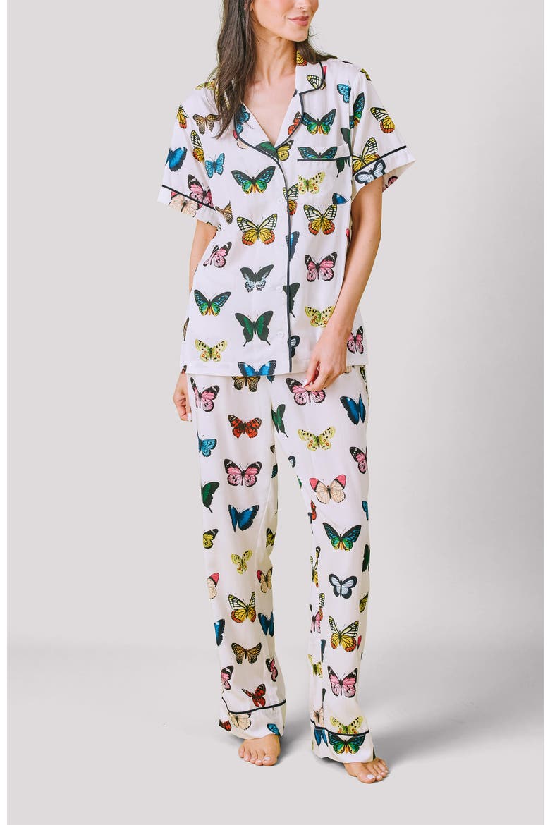 Mariposa Pants Set, Main, color, White