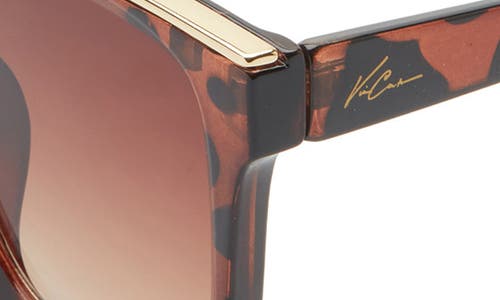 Vince Camuto Flat Top Sunglasses In Tortoise