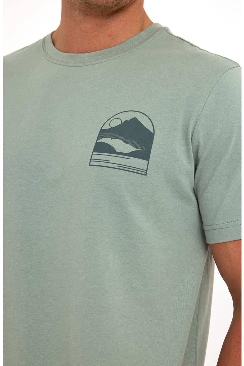 Soft Wash Mountain Range Graphic T-Shirt, Alternate, color, WASABI