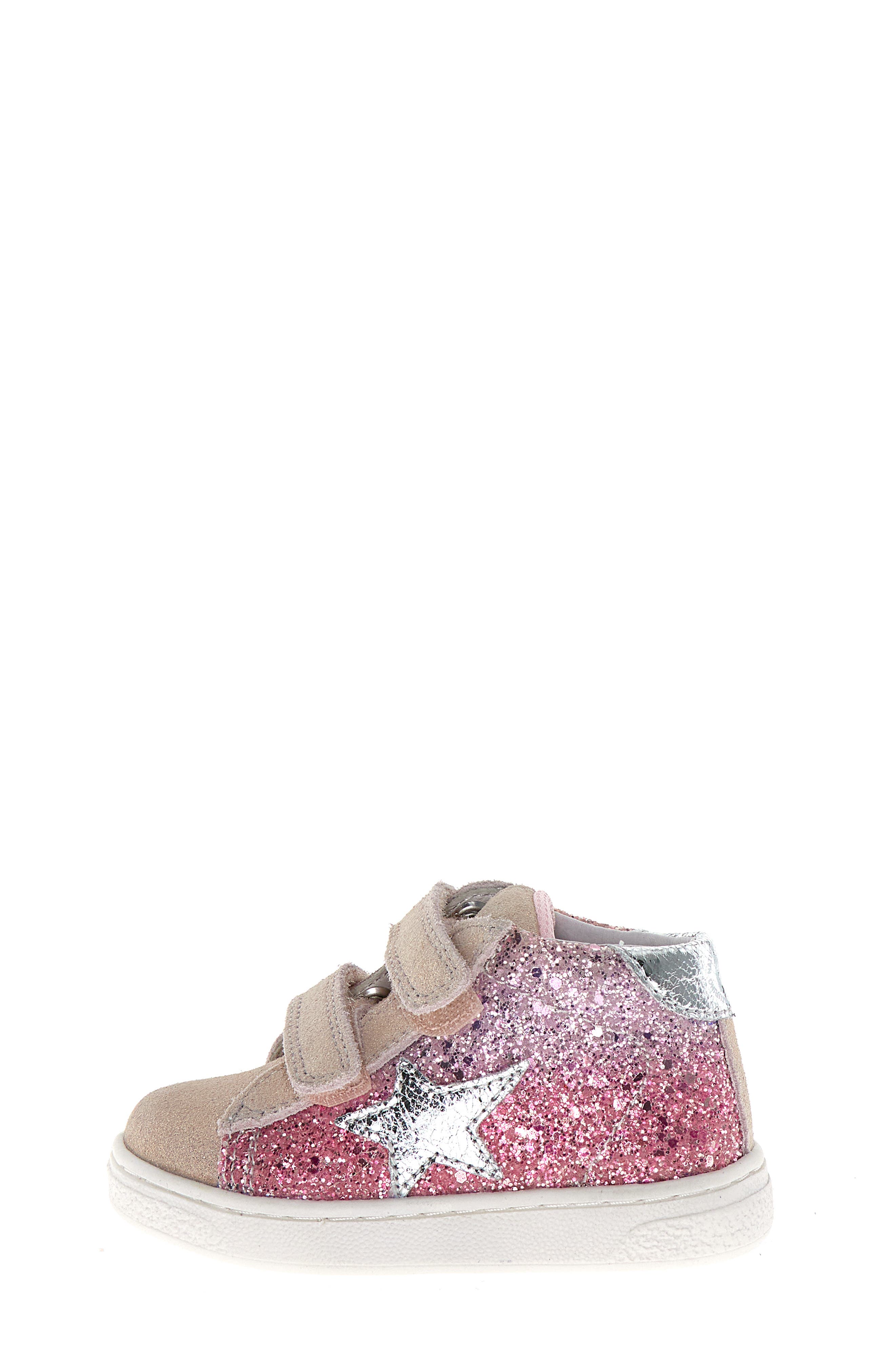 Naturino Kids' Pinn High Top Sneaker, Alternate, color, Pink-Multi