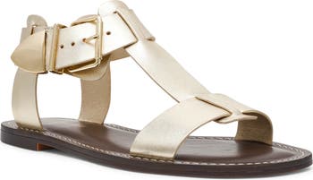 Steve madden  Brazinnグラディエータフラットサンダル タン BRAZINN Tan Leather Strappy Flat Sandal Women's Sandal