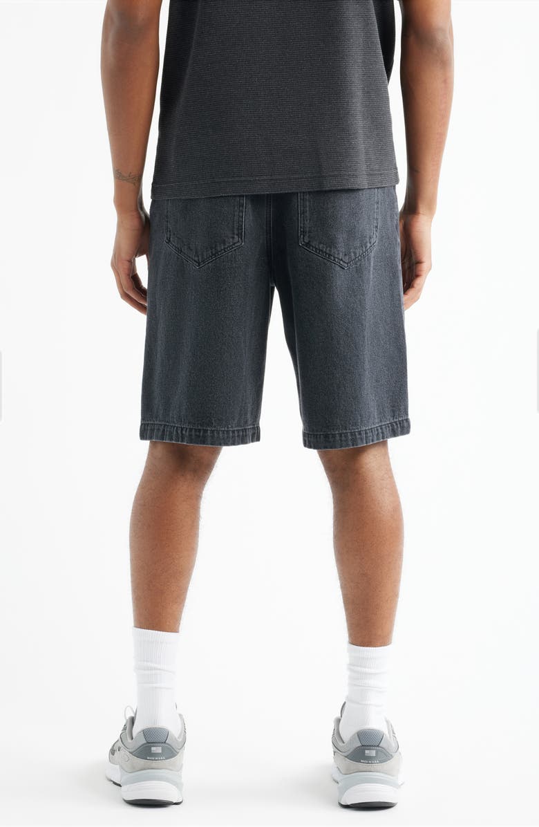BP. Baggy Denim Shorts, Alternate, color, Black Washed