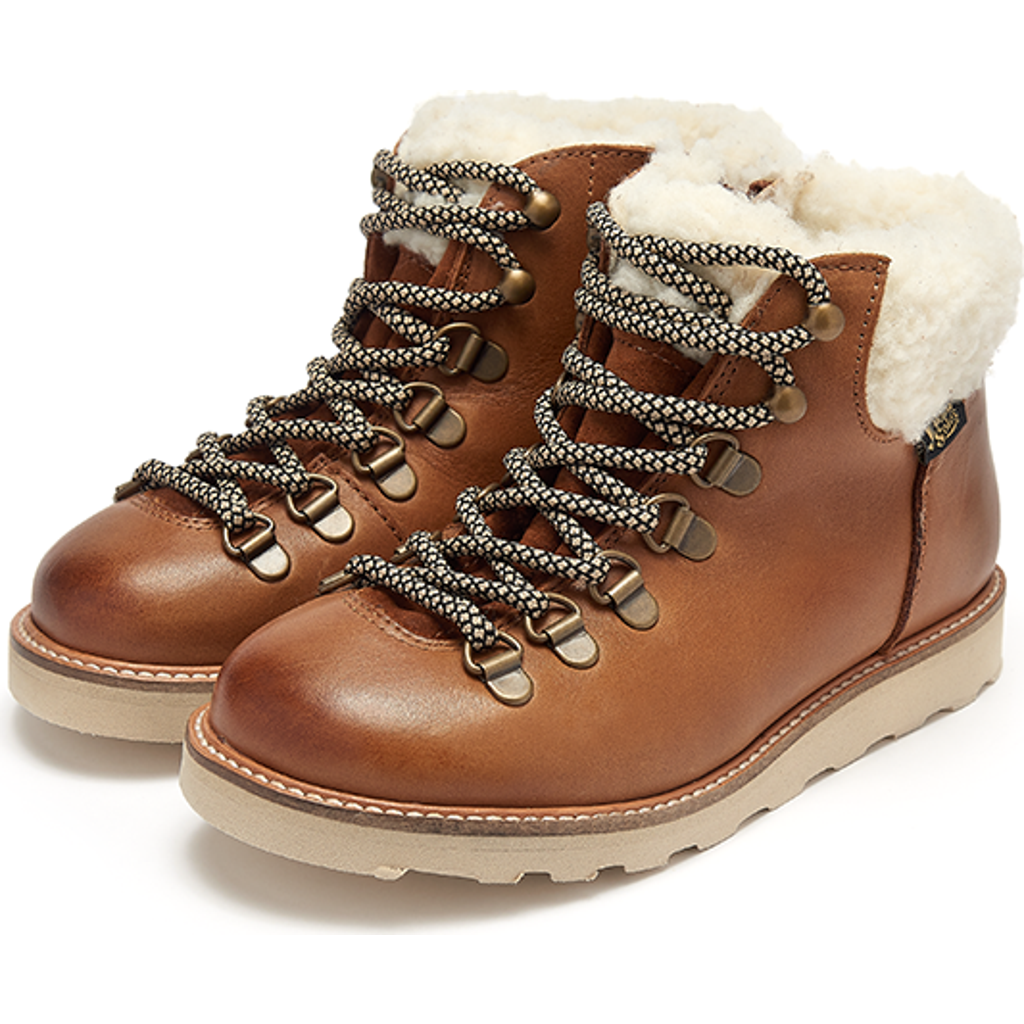 Young Soles Eddie Wool Kids Hiking Boot in Tan  product