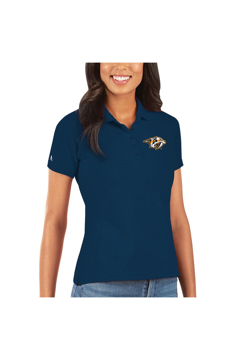 ANTIGUA Women's Antigua Navy Nashville Predators Legacy Pique Polo, Main, color, Navy