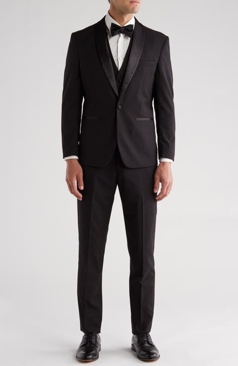 Premium Slim Fit 3-Piece Tuxedo (Regular & Big)
