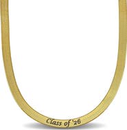 DELMAR Herringbone Engraved Class of '26 Necklace