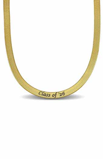 Herringbone Engraved Class of '26 Necklace