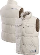 Darius Rucker Collection by Fanatics Men's Darius Rucker Collection by Fanatics Cream Seattle Seahawks Puffer Full-Snap Vest