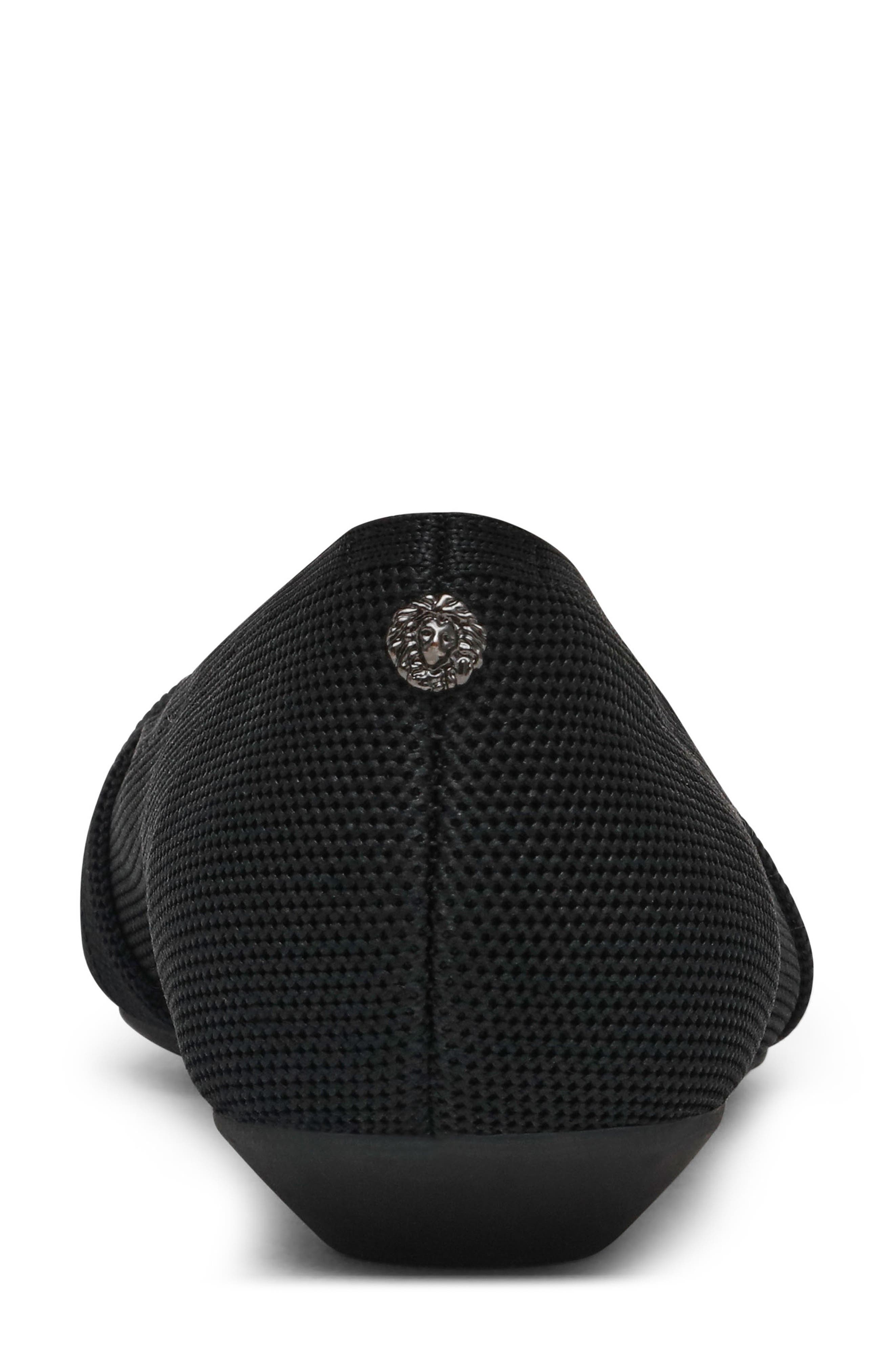 Anne Klein Olami Knot Flat, Alternate, color, Black Knit