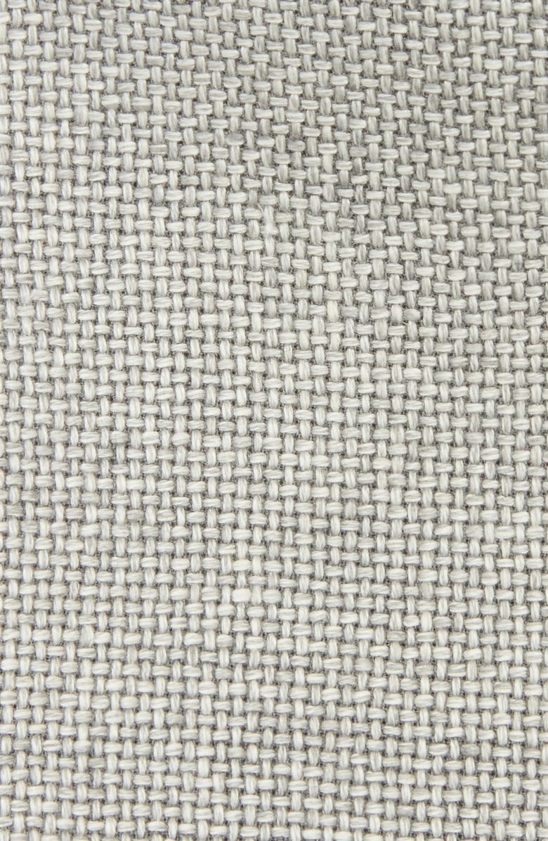 CLIFTON WILSON Basket Weave Linen Pocket Square, Alternate, color, Grey