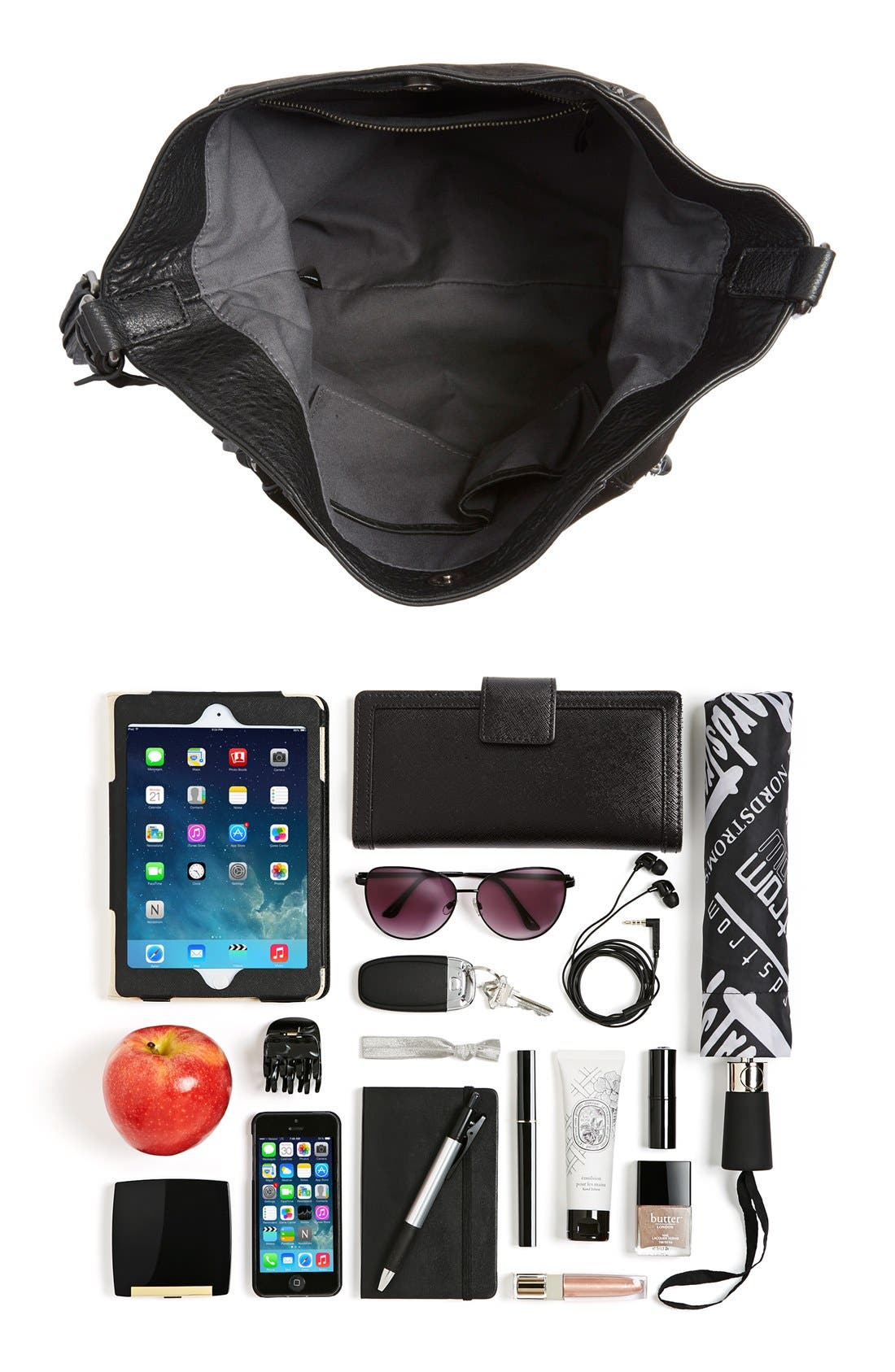 Treasure & Bond Treasure&Bond Double Zip Hobo Bag, Alternate, color, 